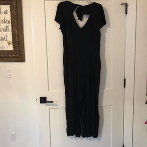 Abercrombie Black Tie Jumpsuit L